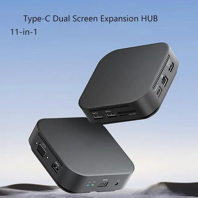 Alt view image 7 of 7 - HP Docking Station & HDMI Cable Combo | USB-C Dock with Dual Monitor Charging Support & 4K HDMI Output