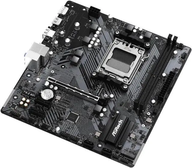 Alt view image 2 of 4 - ASRock A620M-HDV/M.2 AM5 Micro ATX Motherboard, supports up to 65W  AM5 Ryzen 7000 Series Processors