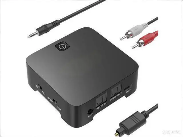 Main image of TV Bluetooth V5.0 Transmitter and Receiver - Digital Optical TOSLINK and 3.5mm Wireless Audio Adapter (AptX Low Latency for Both TX and RX, Pair with 2 Devices Simultaneously)
