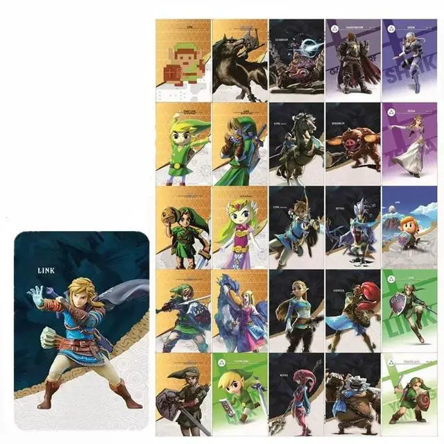 Alt view image 3 of 3 - ZELDA Mini 26PCS Tears of the Kingdom Full Set NFC PVC TAG Cards for AMIIBO Switch WII U(Weapons, Materials, Paraglider Skins)