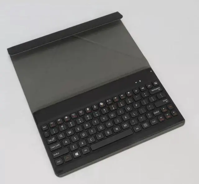 Alt view image 5 of 6 - Bluetooth Keyboard with Premium Leather Cover Stand, Ultra-Slim Portable Mini Wireless Keyboard Suitable for iPad Pro Apple iPhone Tablets Window Android- Black for 9.7-11 inch