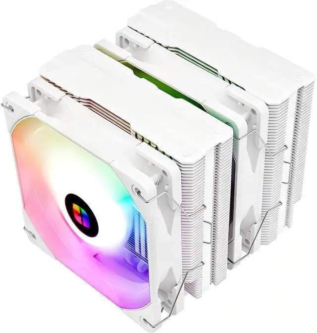 Main image of Peerless Assassin 120 White ARGB CPU Air Cooler, 6 Heatpipes, 5V ARGB Lighting, Dual TL-C12W-S PWM Fan, AGHP Technology, for AM4 AM5/Intel 1150/1151/1200/2011/1700