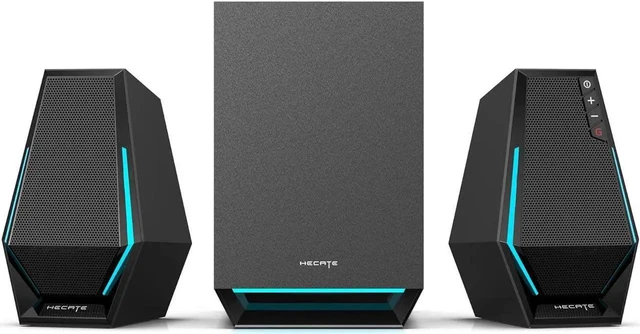 Main image of G1500 MAX 2.1 Computer Speakers System, 60W Hecate Gaming Speakers with Subwoofer Line Out, RGB Light, Bluetooth 5.3, USB, Type-C, 3.5mm AUX Input, Black