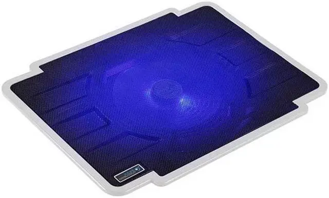 Main image of CORN laptop cooling pad 14-inch 15.6-inch notebook computer radiator LED with 140 mm Configurable Fans White