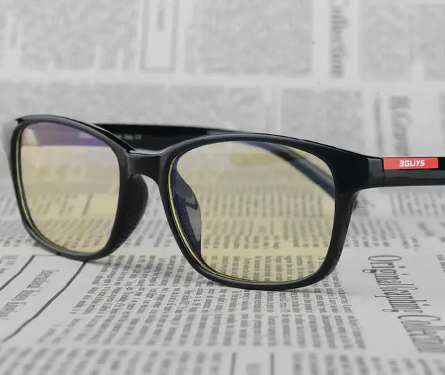 Alt view image 3 of 6 - CORN YJ-1 Computer Reading Glasses Gaming Eyewear with UV Protection, Anti Blue Rays, Anti Glare and Scratch Resistant Lens - Black to Transparent