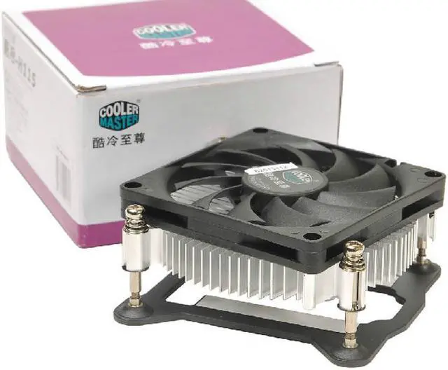 Alt view image 7 of 7 - Cooler Master H115 Low-Profile CPU Cooler - 80mm Slim Cooling Fan & Heatsink - For Intel Socket LGA 1150 / 1151 / 1155 / 1156