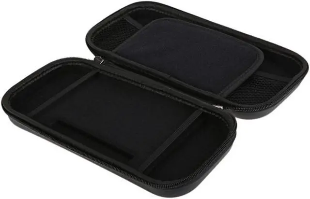 Alt view image 4 of 4 - Corn Electronics Tough Pouch Carrying Case for Nintendo Switch with 9HD Tempered Glass Screen Protector - Silver