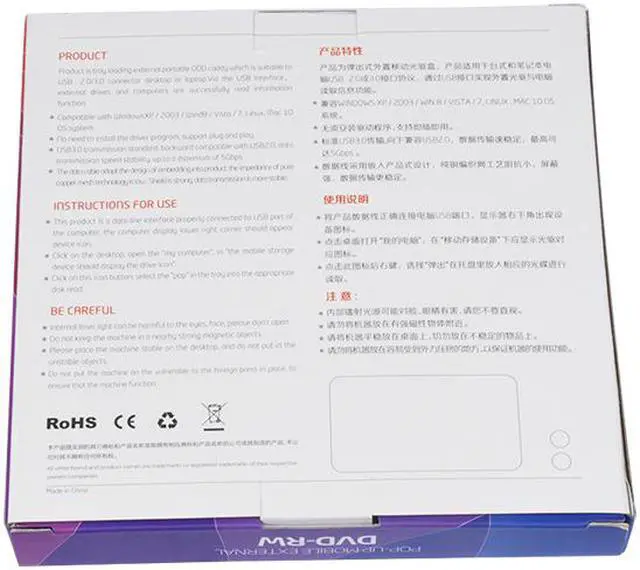 Alt view image 7 of 7 - Corn Electronics USB 3.0 CD/DVD-RW External Burner for Apple Macbook, Macbook Pro, Macbook Air, Other Laptop/Desktops