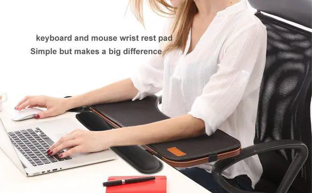 Alt view image 6 of 6 - Corn Electronics Memory Foam Non Slip Keyboard Wrist Rest Pad and Mouse Wrist Rest Support For Gaming,Office, Computer, Laptop, & Mac - Durable & Comfortable & Lightweight For Easy Typing&Pain Relief