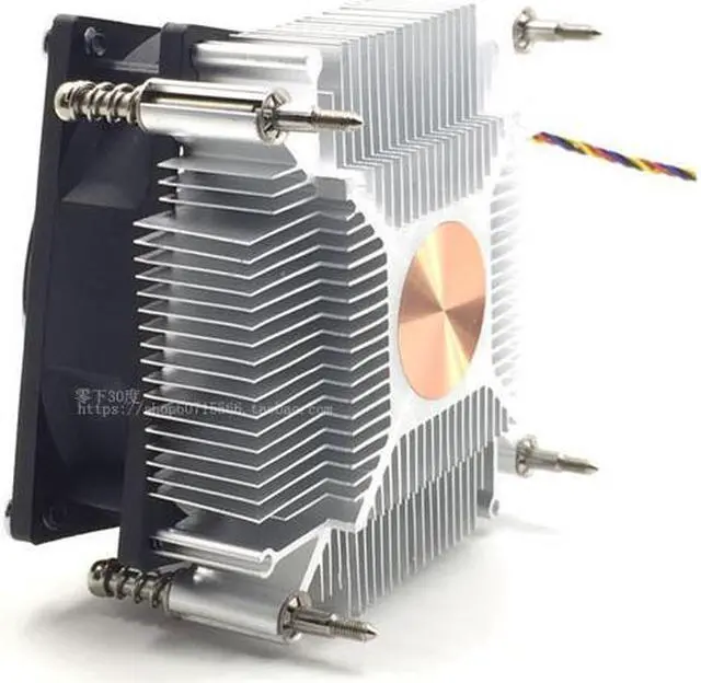 Alt view image 2 of 3 - AVC CPU Heatsink Cooler with 80mm Fan Super Silent 2300RPM PMW Control for LGA1150/1151/1155/1156/1366/2011