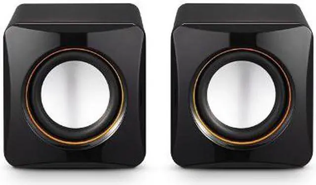 Alt view image 2 of 5 - Corn Electronics 101C High-fidelity USB Acoustics System Cube Speakers Powered by USB for Laptops and Desktops