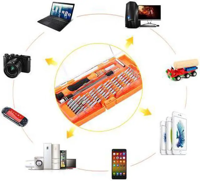 Alt view image 2 of 7 - CORN 58 in 1 with 54 Bit Magnetic Driver Kit, Precision Screwdriver Set Cell Phone, Tablet, PC, MacBook, Electronics Repair Tool Kit