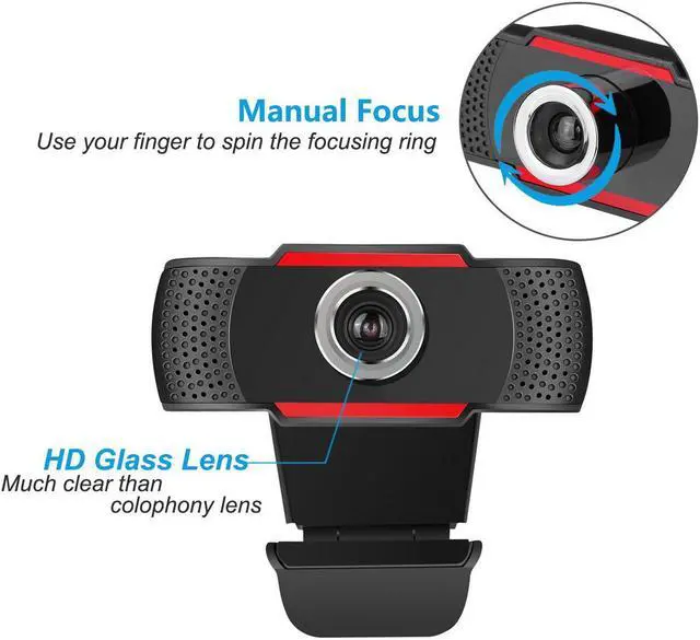 Alt view image 2 of 7 - CORN Eagle Eye HD Pro Webcam, Widescreen Video Calling and Recording, 720p Camera, Desktop or Laptop Webcam