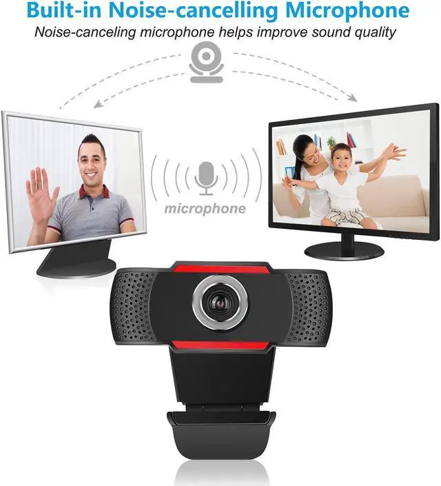 Alt view image 5 of 7 - CORN Eagle Eye HD Pro Webcam, Widescreen Video Calling and Recording, 720p Camera, Desktop or Laptop Webcam