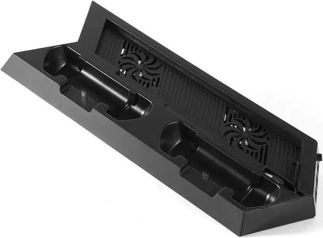 Alt view image 2 of 6 - CORN PS4 Vertical Stand with Cooling Fan - Controller Charging Station with Dual Charger