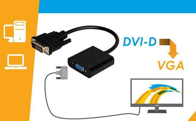 Alt view image 6 of 6 - CORN DVI to VGA Adapter Converter - 1080P Male to Female M/F Video Adapter Cable for 24+1 DVI-D to VGA for DVI Device, Laptop, PC to VGA Displays, Monitors, Projectors (DVI2VGA)