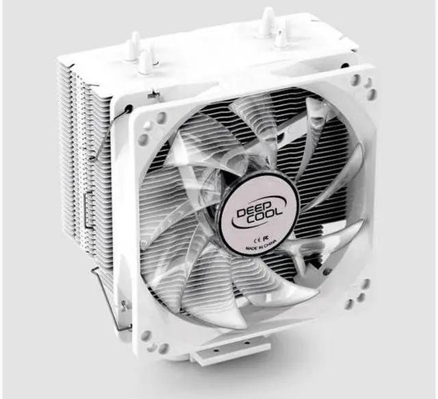 Alt view image 2 of 4 - DEEPCOOL GAMMAXX 400 CPU Cooler 4 Heatpipes 120mm PWM Fan - White LED