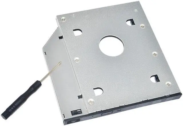 Alt view image 2 of 6 - 2nd Hard Drive HDD Caddy Adapter 9.5mm SATA to SATA 3 Universal For ACER BENQ HP DELL ASUS CD / DVD Laptop Optical Drive Bay Slot (For SSD and HDD)