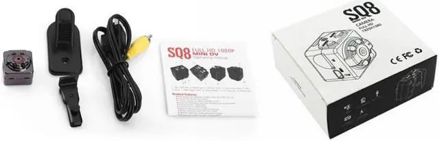 Alt view image 3 of 6 - CORN Mini Spy Hidden Camera - 1080P Portable Spy Video Recorder Camera with Night Vision,Motion Detection,Indoor/Outdoor Use