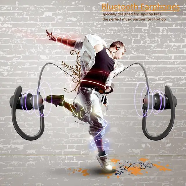 Alt view image 7 of 7 - Bluetooth Headphones, CORN Best Wireless Sports Earphones w/ Mic IPX7 Waterproof HD Stereo Sweatproof In Ear Earbuds for Gym Running Workout 8 Hour Battery Noise Cancelling Headsets
