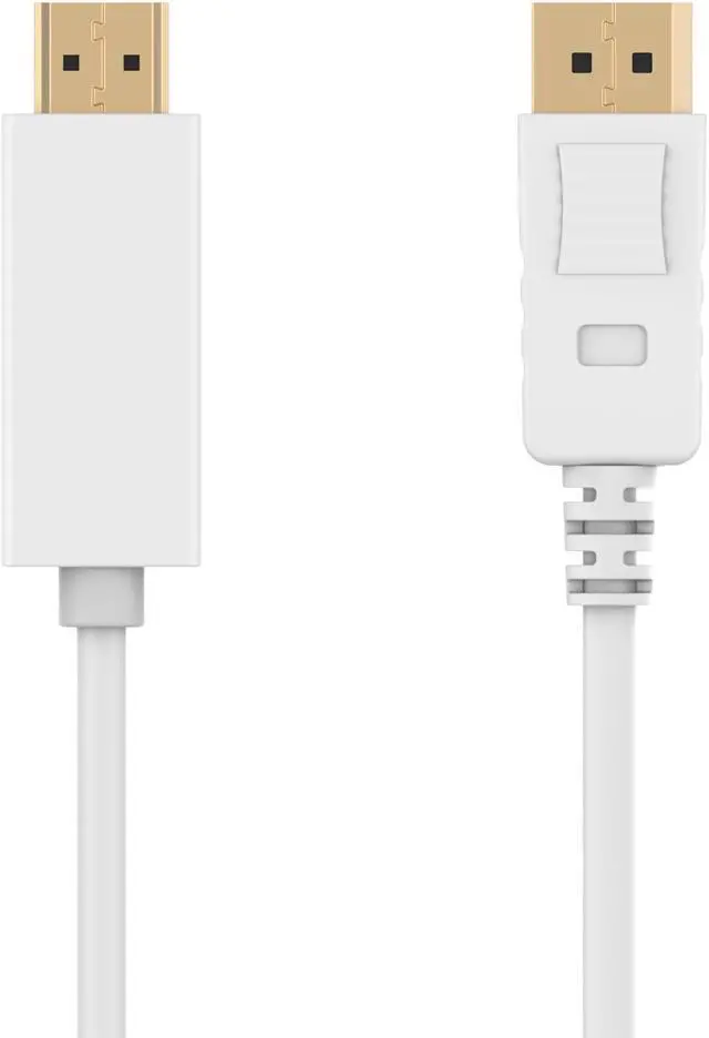 Alt view image 2 of 7 - CORN Gold Plated Display Port to HDMI HDTV Cable 6 Feet (DP to HDMI) 1920x1200 / 1080P Full-HD 1.8M Male AV Cable Adaptor LCD PC Laptop DisplayPort Latching Male (6FT)