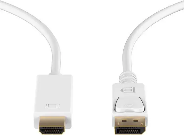 Alt view image 3 of 7 - CORN Gold Plated Display Port to HDMI HDTV Cable 6 Feet (DP to HDMI) 1920x1200 / 1080P Full-HD 1.8M Male AV Cable Adaptor LCD PC Laptop DisplayPort Latching Male (6FT)