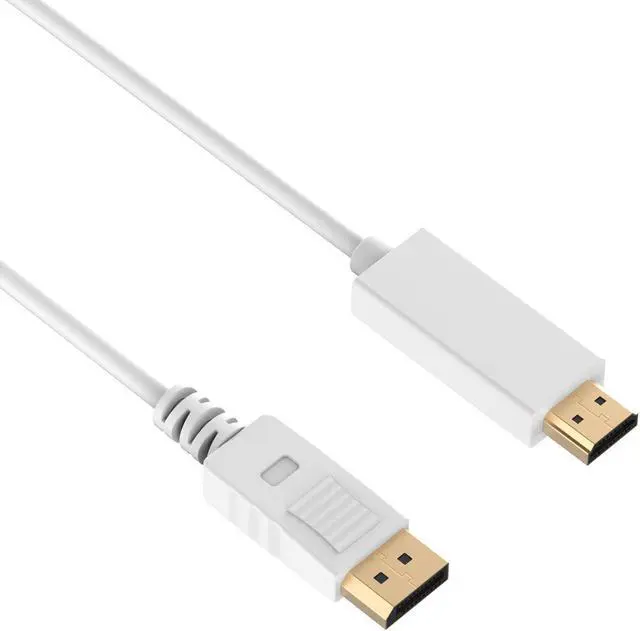 Alt view image 4 of 7 - CORN Gold Plated Display Port to HDMI HDTV Cable 6 Feet (DP to HDMI) 1920x1200 / 1080P Full-HD 1.8M Male AV Cable Adaptor LCD PC Laptop DisplayPort Latching Male (6FT)