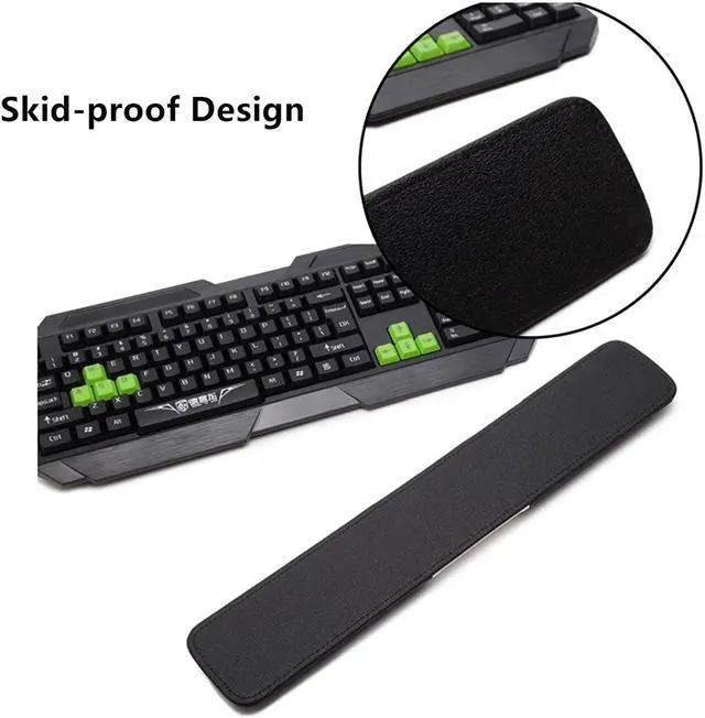 Alt view image 3 of 4 - Corn Electronics Keyboard Wrist Rest Pad Ergonomic Laptop Computer Keyboard Wrist Rest Pad Support Cushion for PC Gaming(14.5 inch x 3.2 inch)
