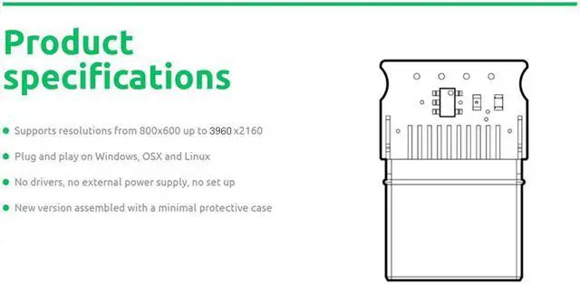 Alt view image 4 of 7 - 2-Pack Corn Electronics Display Emulator Plug Headless Ghost Emulator Dummy Display(Fit Headless-1920x1080-3840x2160 @60Hz)For BTC Mining Great Mining Helper