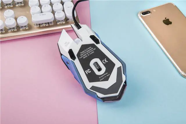 Alt view image 4 of 6 - Overwatch OW D.VA Design Cosplay Pink LED USB Wired 2400DPI 6 Buttons Gaming Mouse