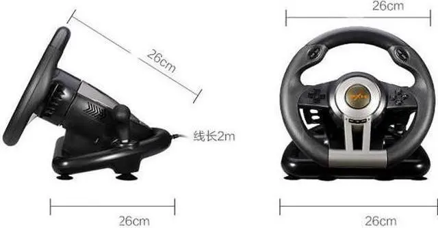 Alt view image 6 of 6 - CORN Racing Wheel Apex for PC Game Joystick Simulator Professional for Windows/PS3/PS4/Xbox One Gaming Controller - Orange/Yellow