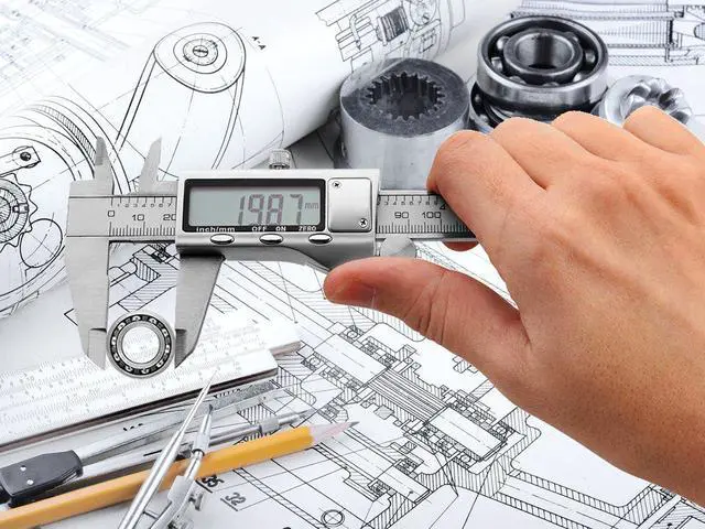 Alt view image 3 of 4 - Corn Electronics Stainless Steel Digital Caliper measuring device for inside, outside, depth and step measurements. Zero at any Position. Digital Vernier Caliper.