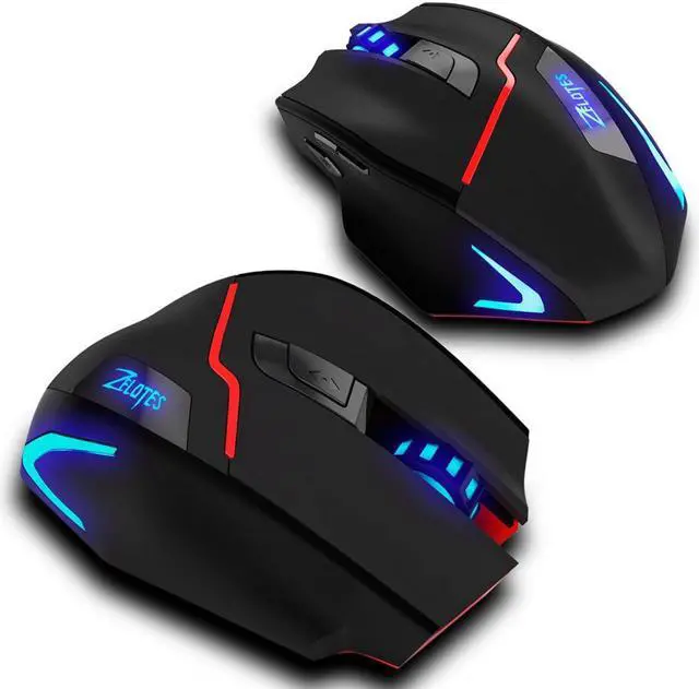 Alt view image 6 of 7 - Zelotes F18 2.4G Wireless Gaming Mouse with 3200 DPI 7 Buttons LED Backlight for Gamer PC Laptop Desktop Notebook