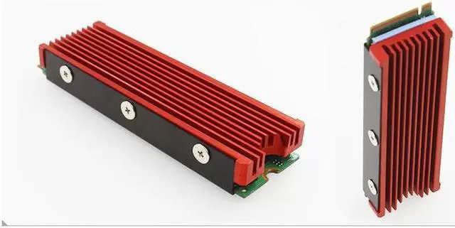 Alt view image 4 of 7 - M.2 NVMe Heatsink for SM951 SM961 950PRO XP9410 M.2 SSD Cooling Heatsink - Black, Support Playstaion 5 Cooling