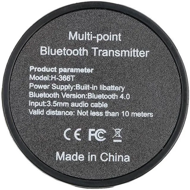 Alt view image 5 of 5 - CORN H-366T Multi-point Wireless Audio Bluetooth Transmitter Music Stereo Dongle Adapter For TV Smart PC MP3 Bluetooth4.0 A2DP
