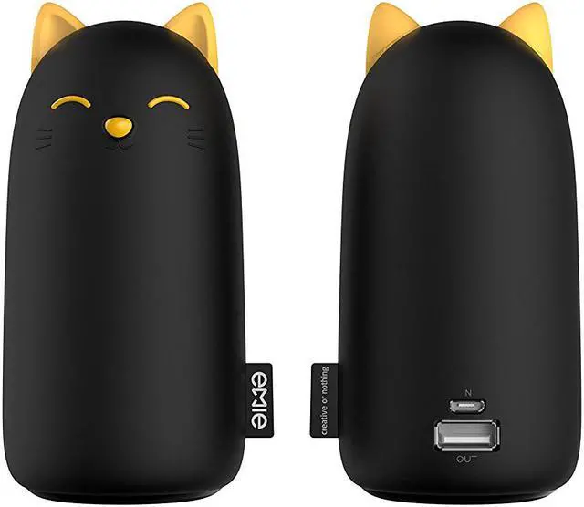 Alt view image 2 of 7 - EMIE Kitten 10000mAh Portable Charger ,5V 2.1A Cartoon Cute Cat Fast Charging Power Bank USB Battery Pack External Battery for iPhone 7 Plus 6 6S Plus 5S Samsung iPad and more