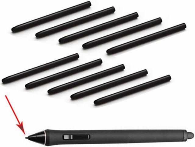 Corn Electronics Replacement Pen Nibs in Black for Wacom Bamboo Intuos  Cintiq( 10 Pack) 