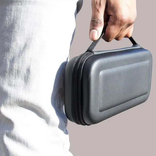 Alt view image 5 of 7 - CORN Carrying Case for Nintendo Switch Console & Accessories Black Protective Hard Portable Travel Carry Case Shell Pouch with 9HD Tempered Glass Screen Protector