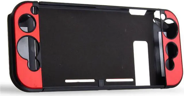 Alt view image 5 of 6 - CORN Aluminum Anti-scratch Dustproof Hard Back Protective Case Cover Shells for Nintendo Switch NS Console with Joy-Con Controller (Red)