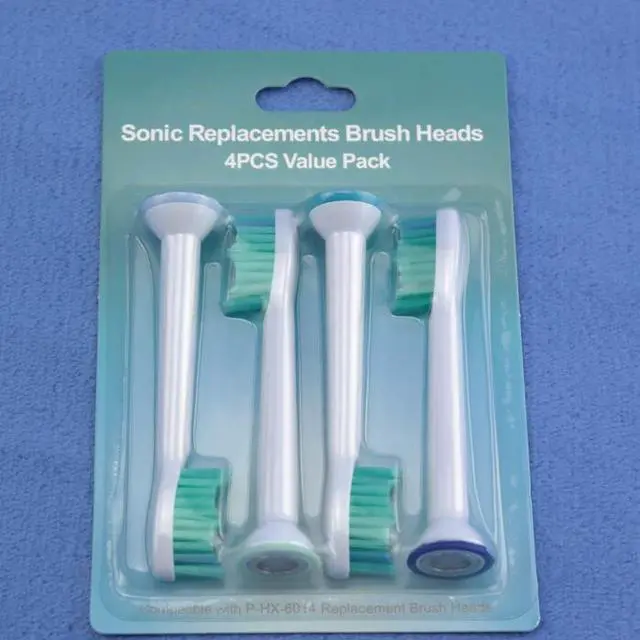 Alt view image 5 of 5 - CORN 4 Pcs Generic TOOTH BRUSH HEADS for PHILIPS Sonicare FlexCare Diamond Clean HX6064 HX6930 HX9340 HX6950 HX9140 Vbatty