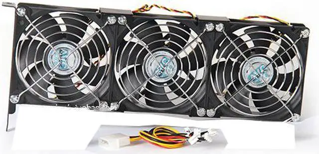 Alt view image 2 of 5 - AVC VGA Cooling Mate Dual/Triple 90mm Fans PCI Slot Set Universal Compatibility