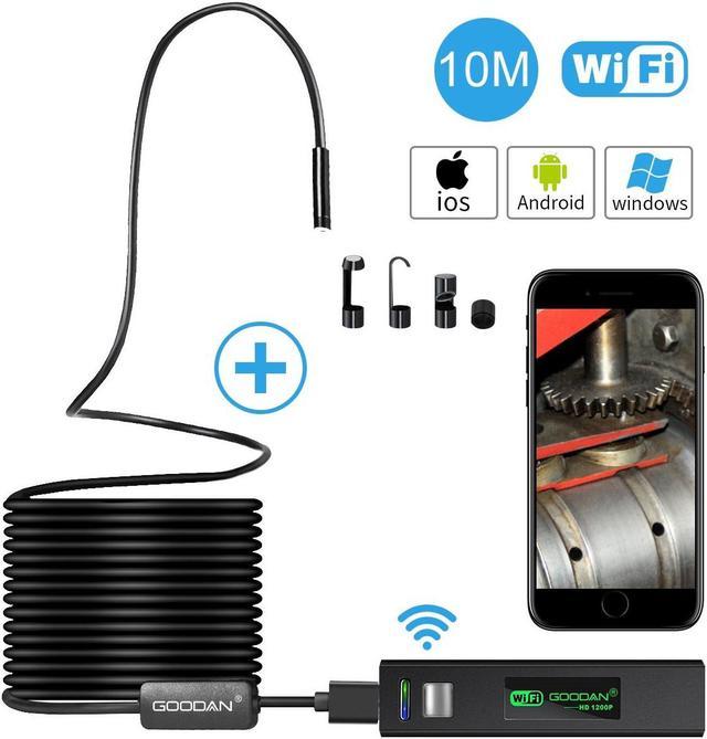 10m LED HD Endoscope Camera Borescope Inspection Wifi For Android iPhone