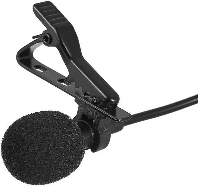 Alt view image 2 of 6 - CORN 1.45m Mini Portable Microphone Condenser Clip-on Lapel Lavalier Mic Wired Mikrofo/Microfon for Phone DSLR Camera Laptop