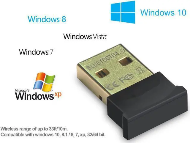 Alt view image 2 of 7 - Bluetooth 4.0 Adapter, CORN Wireless Bluetooth CSR 4.0 Dongle Adapter Compatible with Windows 10,8.1/8,7,Vista, XP, 32/64 Bit and Classic Bluetooth, Stereo Headset Compatible