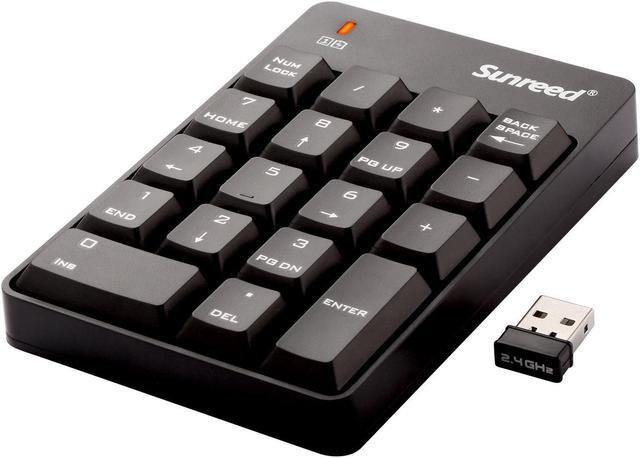 Keypad, Sunreed Full-size 18 Keys Wireless Mini USB Number Pad Keyboard with 2.4G Numeric for Laptop PC Notebook Keyboards - Newegg.com
