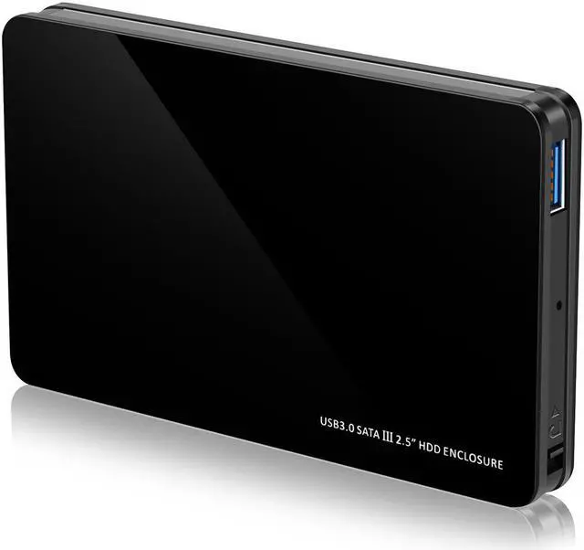 Main image of CORN Hard Drive Enclosure Aluminum Case USB 3.0 to 2.5 inch External Docking Station Disk Cover SATA I/II/III/HDD and SSD [Support UASP and 4TB Drives](Black)