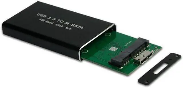 Alt view image 2 of 3 - CORN 5Gbps USB 3.0 to mSATA SSD Enclosure Hard Disk Adapter