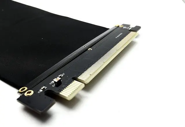 Alt view image 2 of 3 - CORN PCIE x16 Extender and Vertical GPU Riser Card Adapter Universal PCI Express Riser Cable 200mm(0.8ft.)
