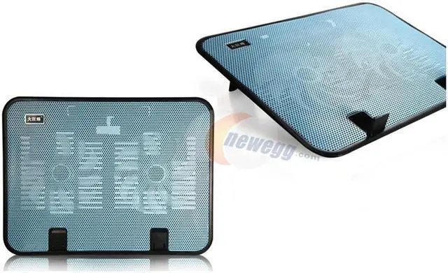 Main image of CORN DKF-01 Laptop Cooling Pad with 2 Powered Fans  - Fits up to 14" & smaller laptops & notebooks - Strong & Durable ABS&Metal Mesh - Fits Easily on Lap or any Flat Surface -Keeps  Laptop Cool(Blue)
