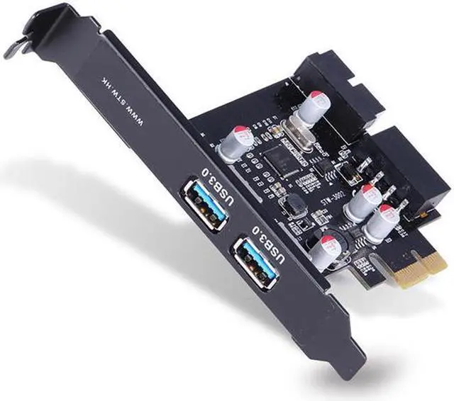Main image of CORN 2 Port USB 3.0 to PCI-e PCI Express Card Adapter Converter Motherboard 20 Pin Connector
